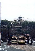 熊本城と市電